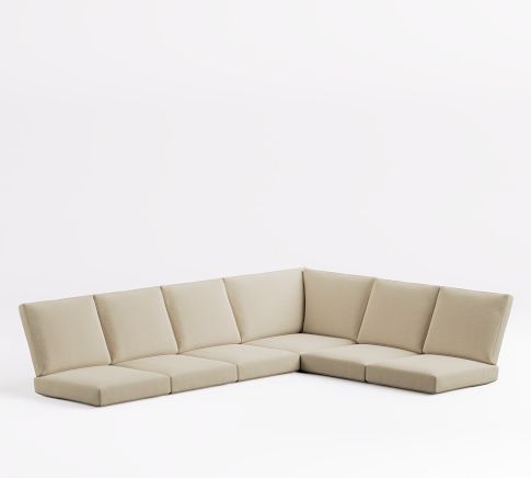 Malibu FSC® Teak 6-Piece Sectional Cushions