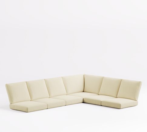 Malibu FSC® Teak 6-Piece Sectional Cushions