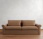 Westwood Roll Arm Deep Seat Leather Sofa (77"&ndash;102")