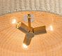 Bermuda Rattan Round Flush Mount (12"-24")