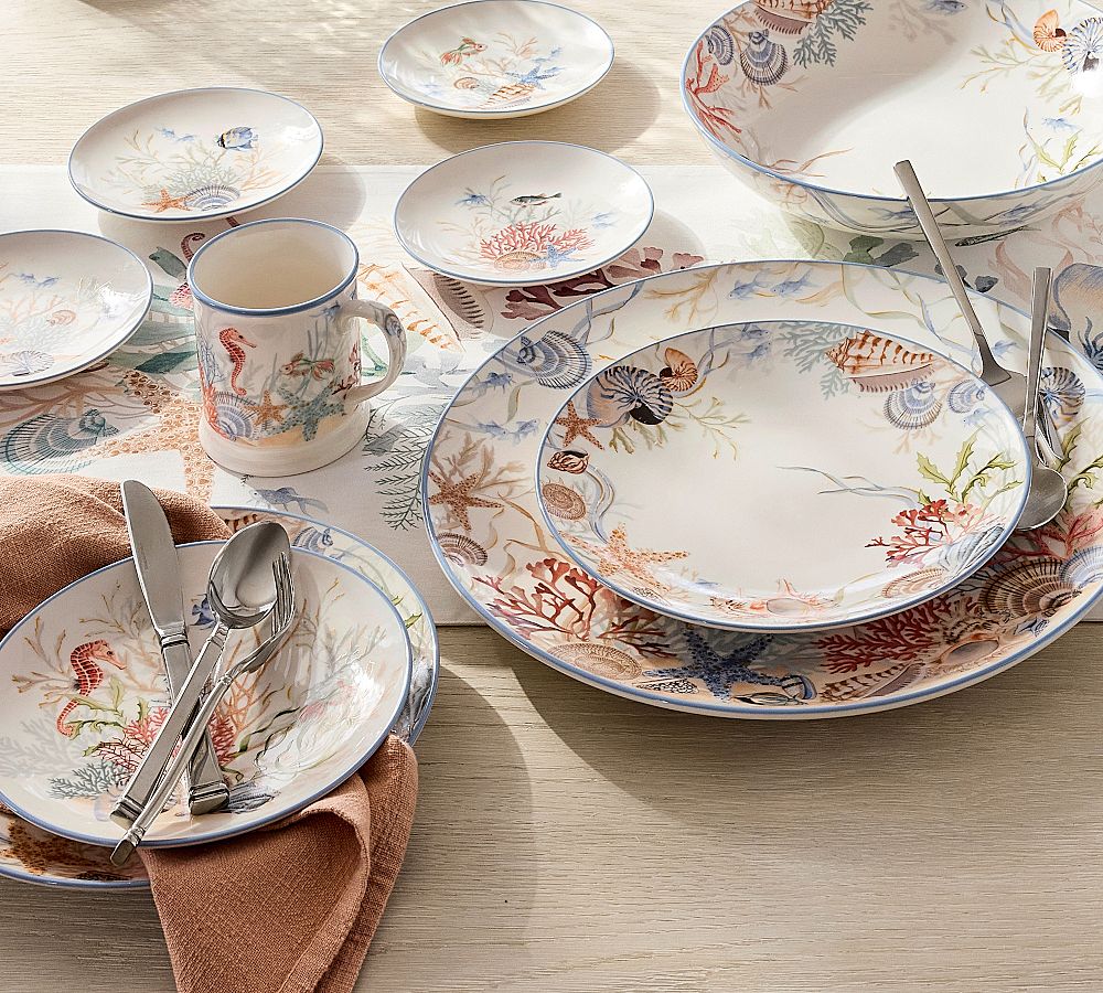 Enchanted Sea Stoneware Dinnerware Collection by Pottery Barn