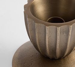 Reversible Brass Candle Holder