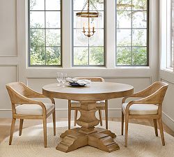 Banks Round Pedestal Extendable Dining Table (48"-72")