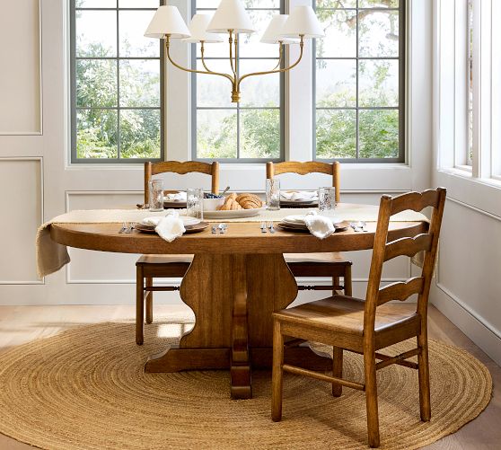 Lyon Round Extendable Dining Table (54"-72") by Pottery Barn