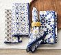 Mosaic Organic Cotton Napkins - Mixed Set of 4