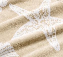 Shell Jacquard Towels