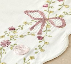 LoveShackFancy Embroidered Bow Table Runner