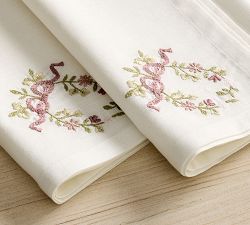 LoveShackFancy Embroidered Bow Napkins - Set of 4
