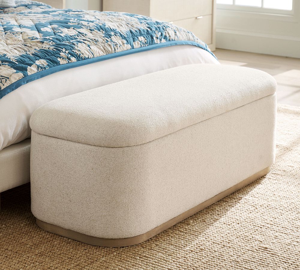 Lawton Upholstered Bench (52") by Pottery Barn