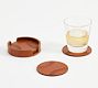Leather Baseball Coasters - Set of 4