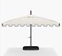 Premium 10' Square Portofino Cantilever Outdoor Patio Umbrella - Rustproof Aluminium Frame with Base