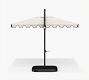Premium 10' Square Portofino Cantilever Outdoor Patio Umbrella - Rustproof Aluminium Frame with Base