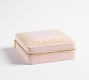 LoveShackFancy Velvet Embroidered Jewellery Box