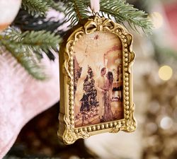 LoveShackFancy Gold Bow Frame Ornament