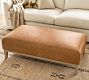 Edgewood Leather Ottoman