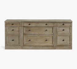 Livingston Media Console with File Cabinets (70'')