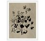 Floral Bouquet on Taupe Framed Print