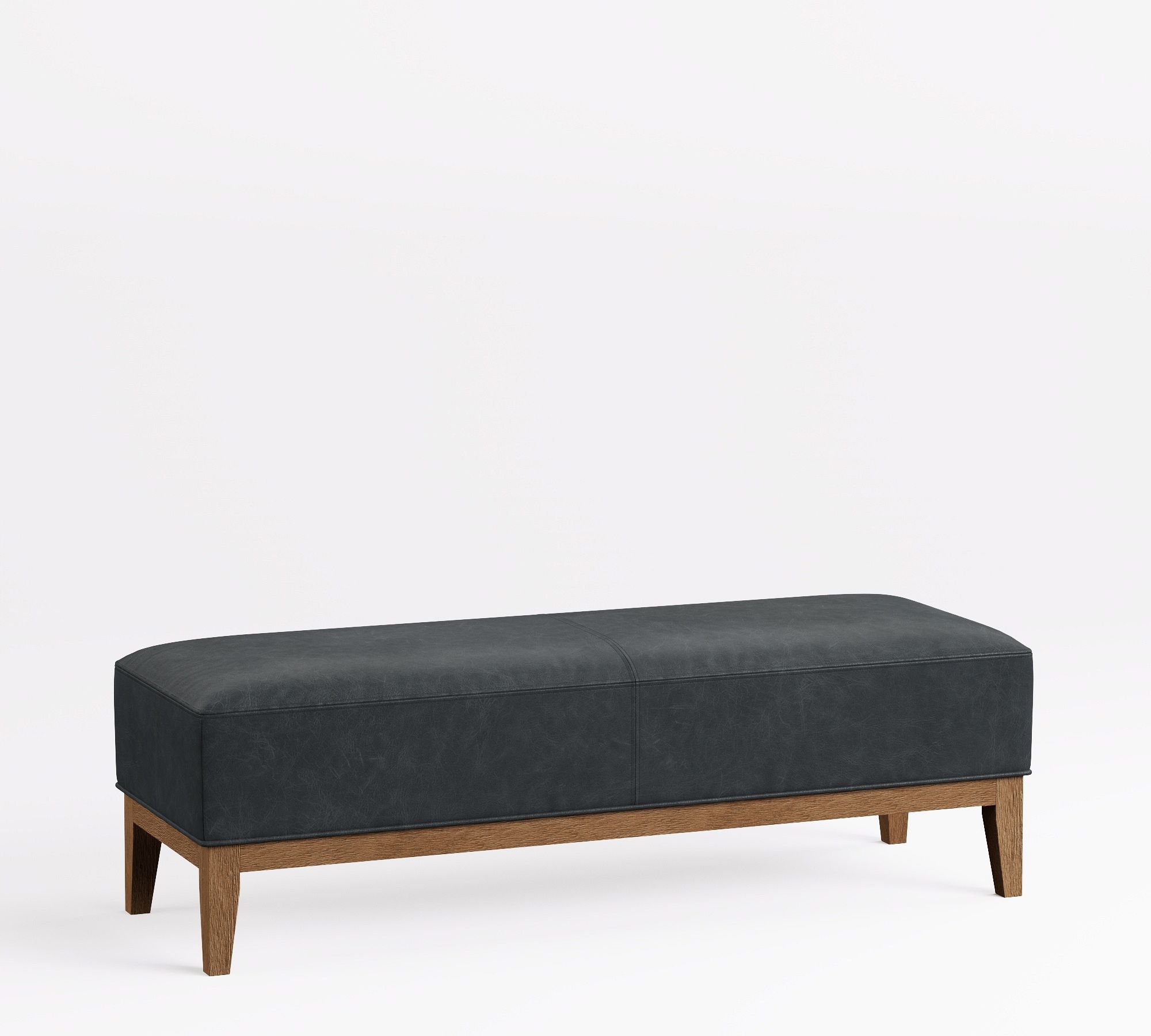Edgewood Leather Bench
