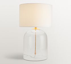 Aria Glass Dome Table Lamp (27")