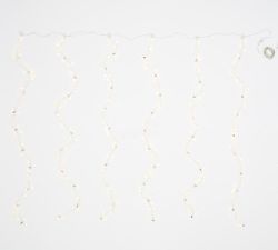 Curtain String Lights Christmas Card Holder