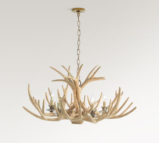 Faux Antler Chandelier (45")