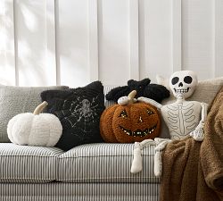 Light Up Jack-o&rsquo;-Lantern Pumpkin Pillow Cover