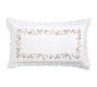 LoveShackFancy Pink Embroidered Rose Sham