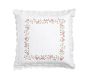 LoveShackFancy Pink Embroidered Rose Sham