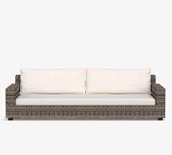 Torrey Wicker Square Arm Grand Outdoor Sofa (110")