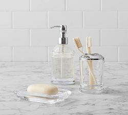 Classic Handcrafted Glass Bathroom Accessories