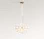 Cooper Glass Bubbled Round Chandelier (20"-30")