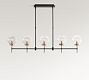 Camryn Glass Globe Linear Chandelier (49"-72")