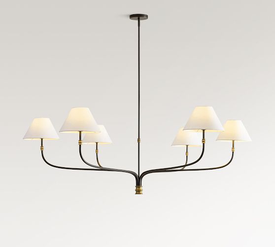 Collins Metal Round Chandelier (36"-60") by Pottery Barn