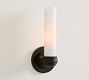 Everett Milk Glass Single Tube Sconce (11")