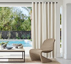 Outdoor Performance Slub Weave Curtain