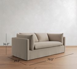 Palmetto Slipcovered Sleeper Sofa (55"&ndash;79")