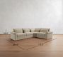 Westwood Roll Arm Deep Seat 3-Piece Wedge Sleeper Sectional (135")