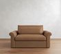 Westwood Roll Arm Deep Seat Leather Sofa (77"&ndash;102")