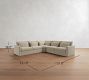 Westwood Slim Arm Deep Seat 3-Piece L-Shaped Wedge Sleeper Sectional (129")
