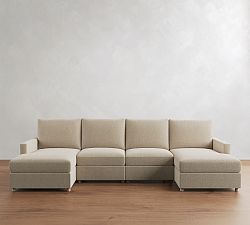 Westwood Slim Arm Power Reclining Double Chaise Sectional (136"-160")