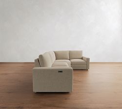 Westwood Square Arm Power Reclining Reversible Wedge Sectional (119"-131")