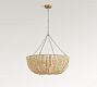 Bristol Wood Bead Chandelier (30")