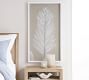 Long Palm Leaf Shadow Box Wall Art