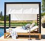 Malibu Metal &amp; Teak Outdoor Daybed with Canopy