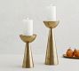 Rough Cast Brass Candle Holder