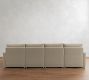 Westwood Slim Arm Power Reclining Double Chaise Sectional (136"-160")