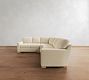 Buchanan Modern Square Arm 3-Piece L-Shaped Curved Wedge Sectional (98")