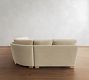 Buchanan Modern Square Arm 3-Piece L-Shaped Curved Wedge Sectional (98")