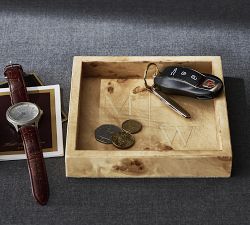 Burlwood Catchall Tray