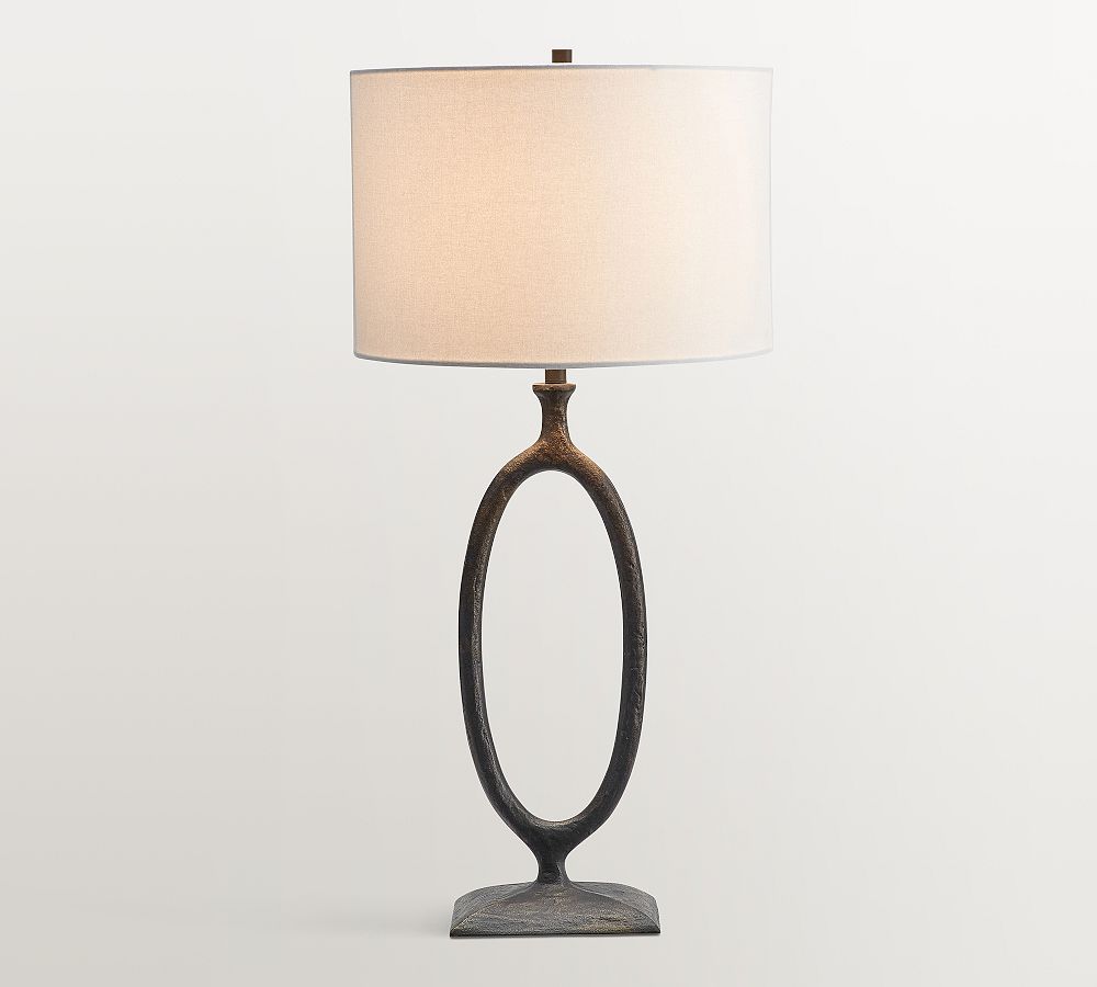 Easton Forged-Iron Table Lamp (23") by Pottery Barn